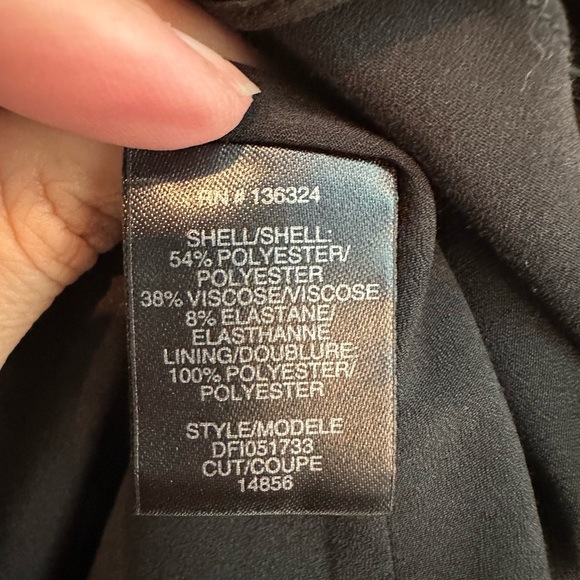 Halston Heritage Black Black Crepe Cut Cocktail Party Dress Size 4 Small S NWOT - Picture 13 of 15